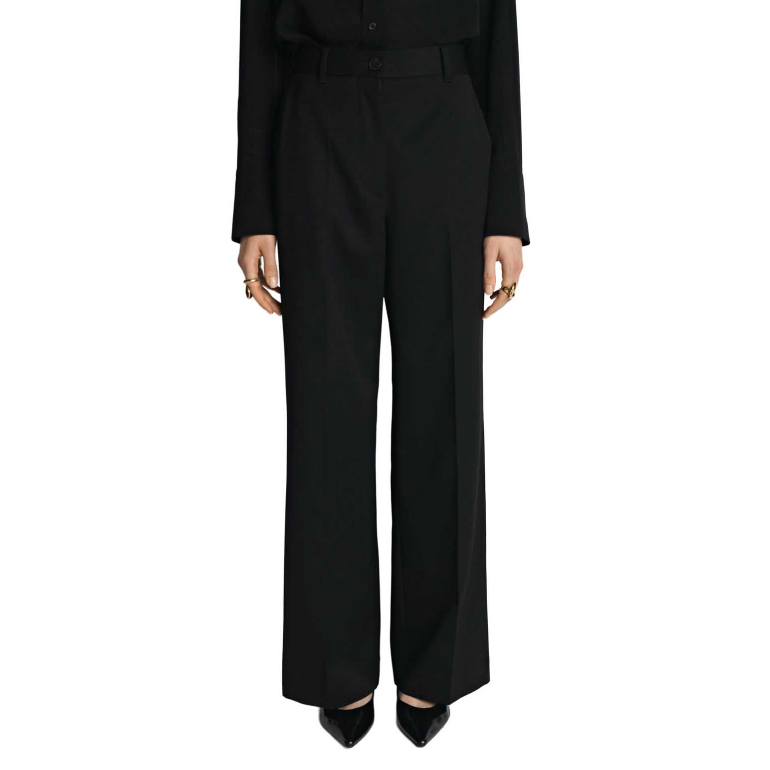 Veronika Maine Wool Wide Leg Pant